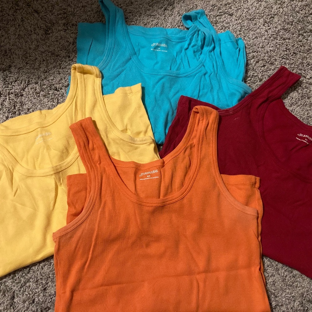 Lot of St Johns Bay tank tops